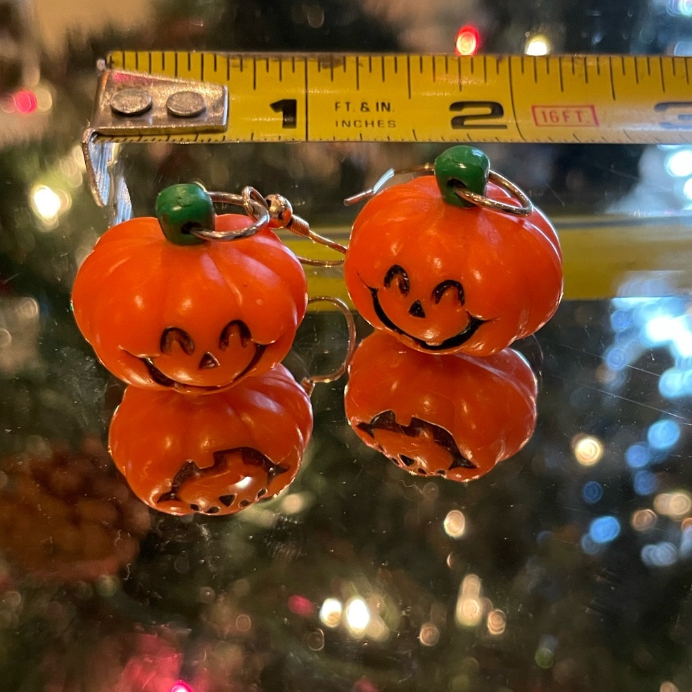 Vintage Jack-O-Lantern Earrings